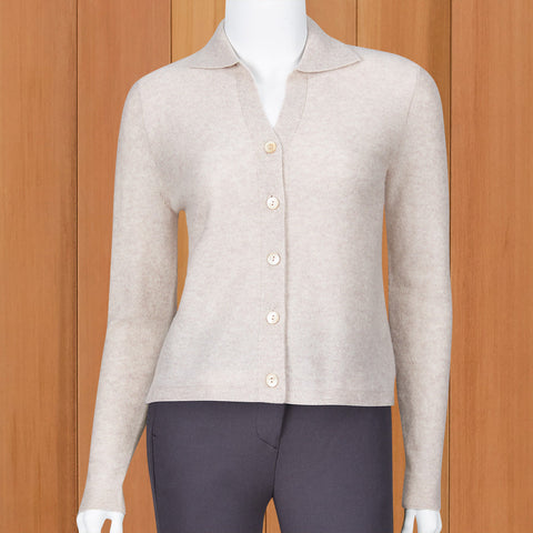 Kinross Cashmere Women's Collared Cardigan