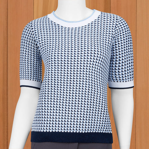 Kinross Cashmere Women's Tweed-Textured Summer Sweater