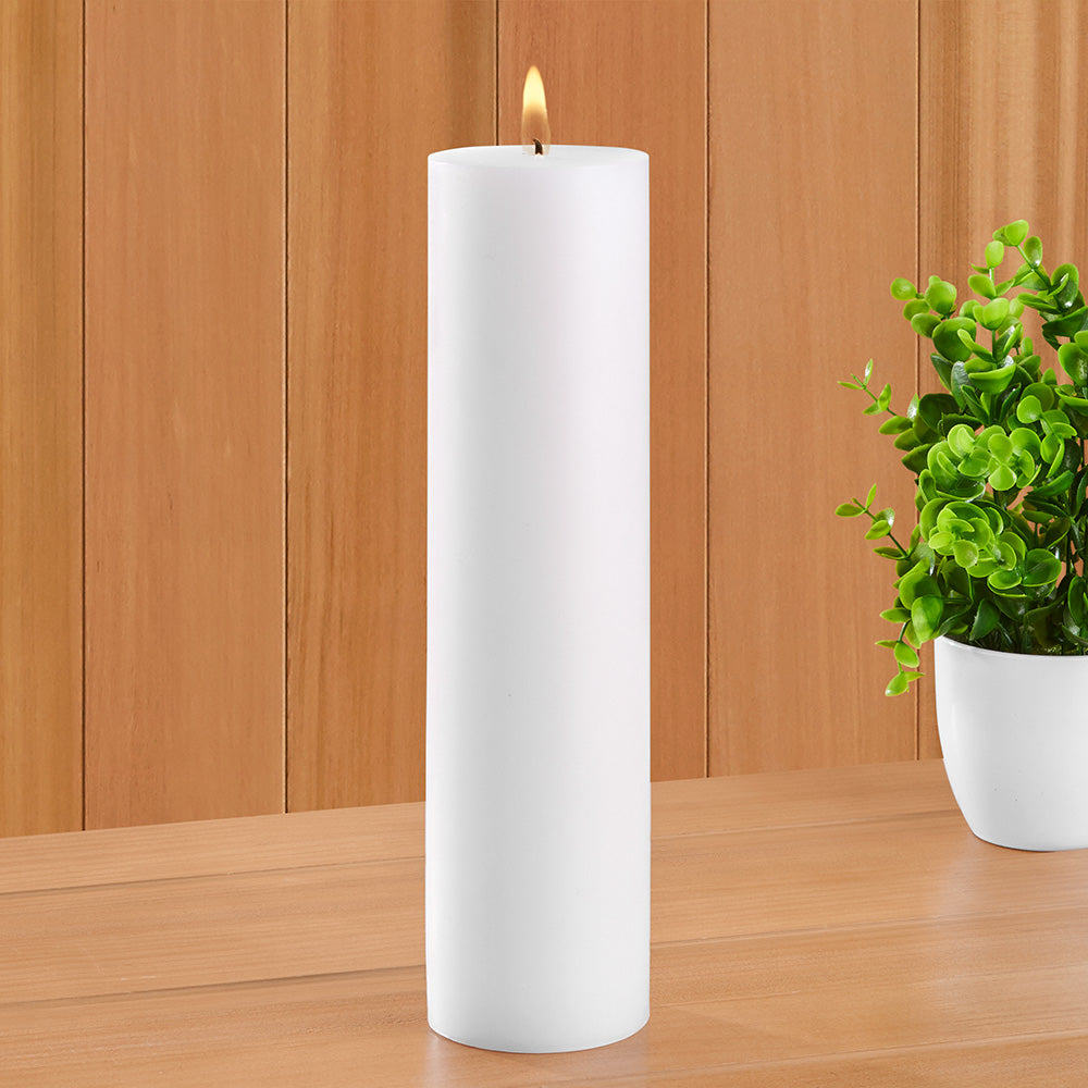 Unscented Chapel Pillar Candle