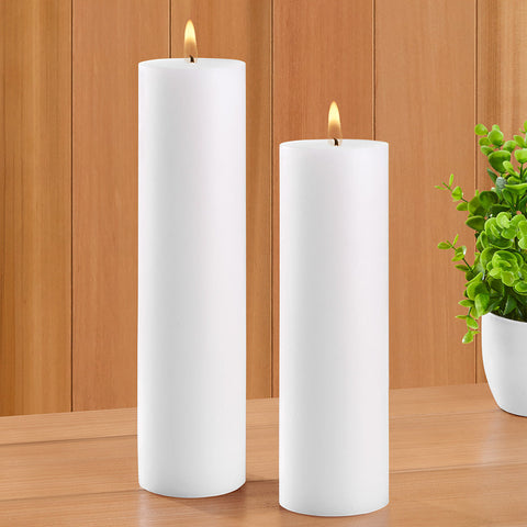 Unscented Chapel Pillar Candle