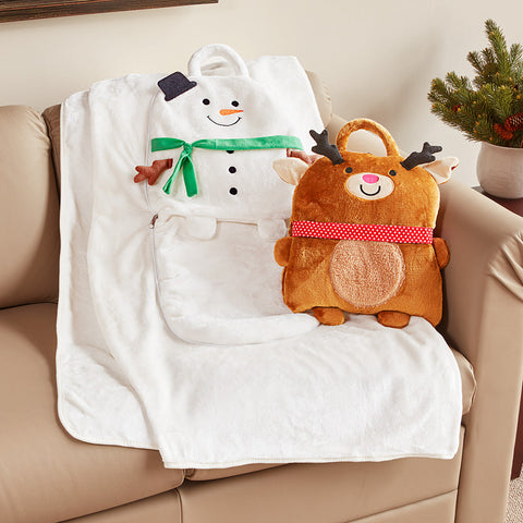 C&F Home Winter Plush Pillow Blankets