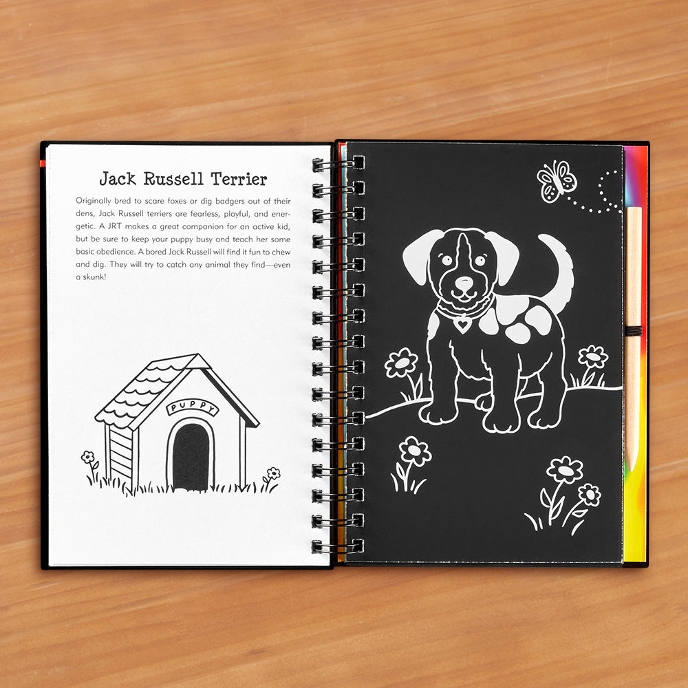 "Puppies" Scratch and Sketch Art Activity Book