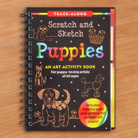 "Puppies" Scratch and Sketch Art Activity Book