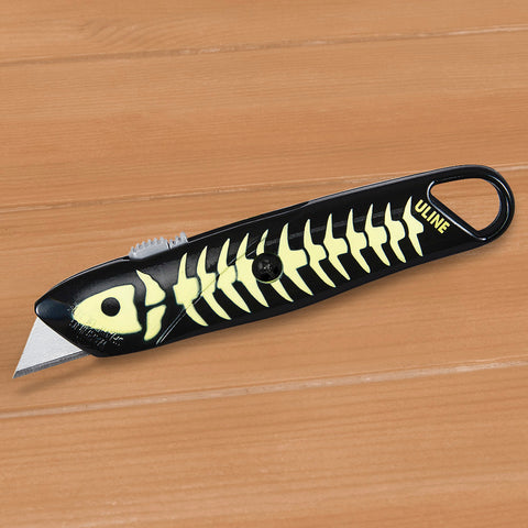 Glow in the Dark Fish Skeleton Utility Knife