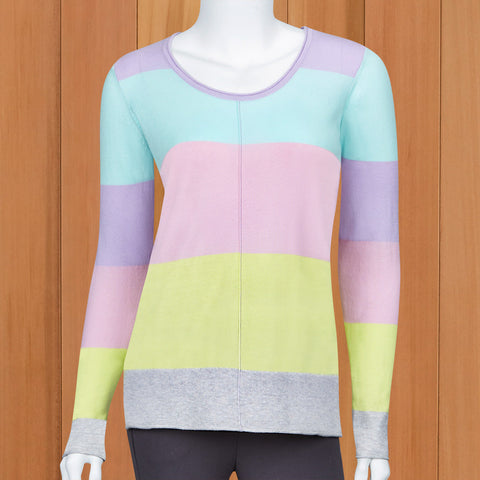 Renuar Women's Lightweight Sorbet-Stripe Sweater