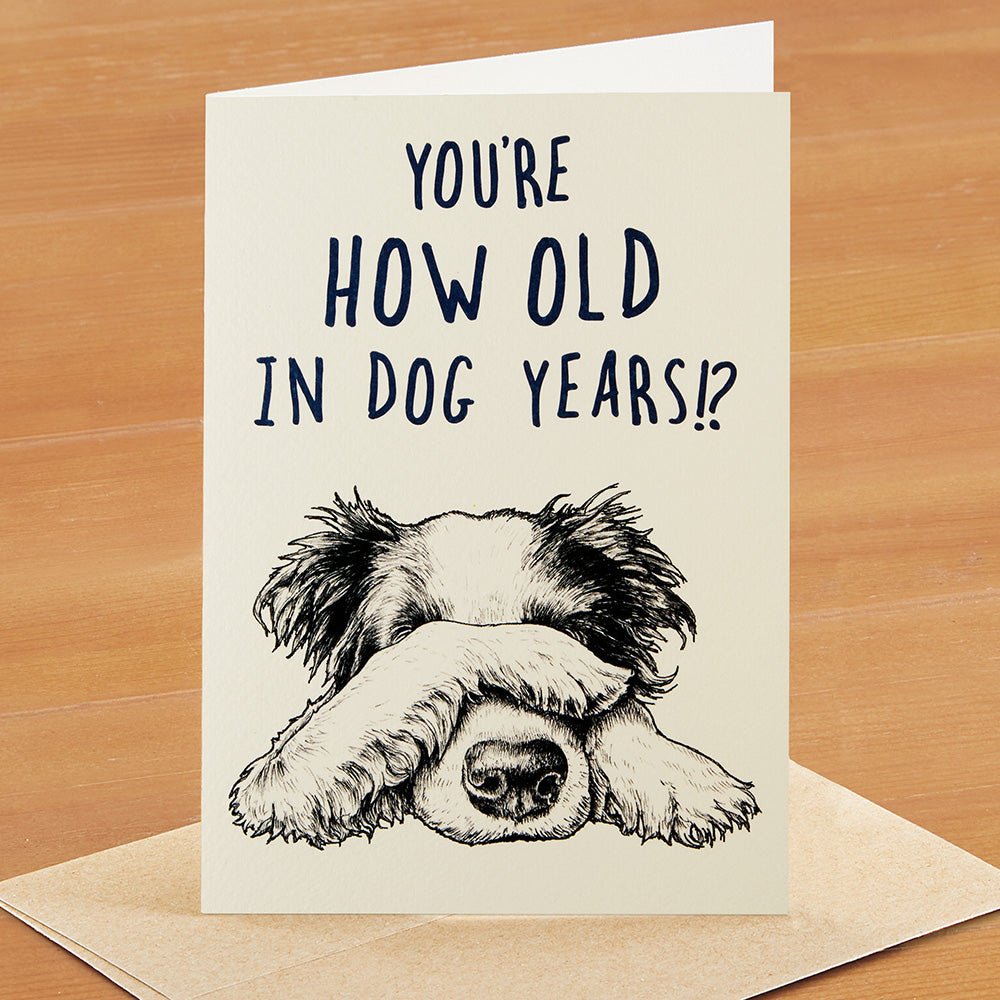 Hester & Cook Greeting Card, Dog Years