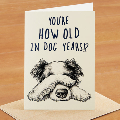 Hester & Cook Greeting Card, Dog Years