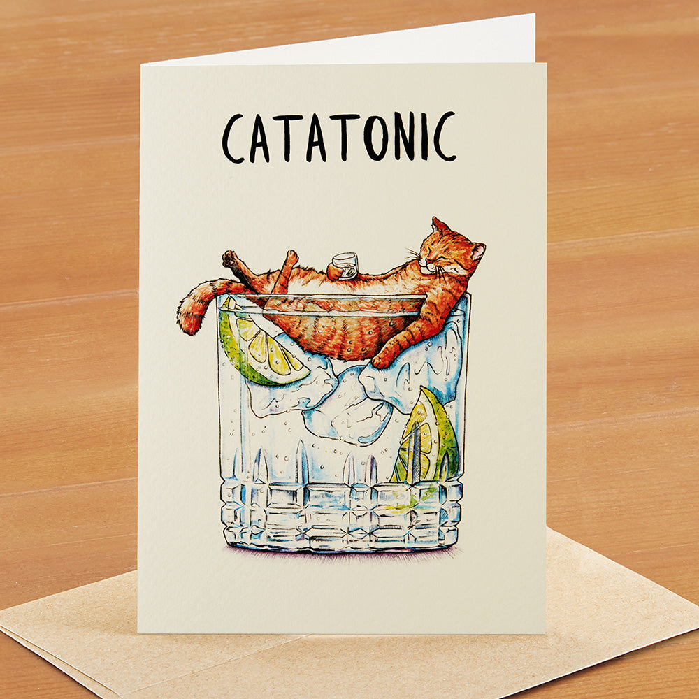 Hester & Cook Greeting Card, Catatonic