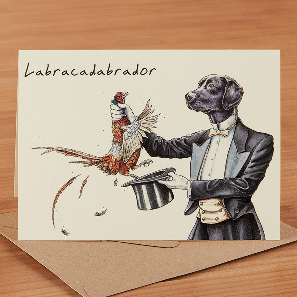 Hester & Cook Greeting Card, Labracadabrador