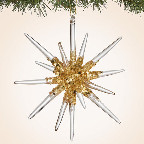 Glass Snowflake Ornament