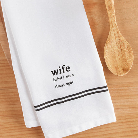 Tableau Dishtowel, Wife