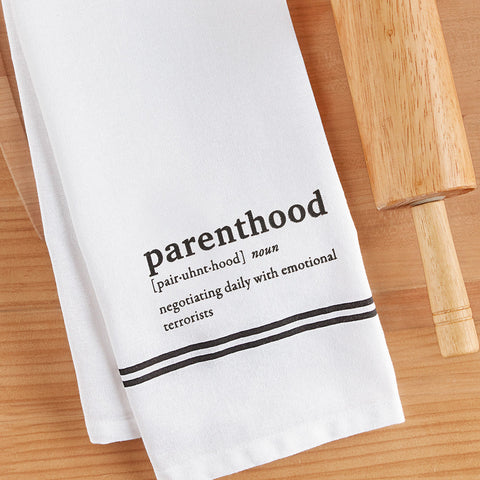 Tableau Dishtowel, Parenthood