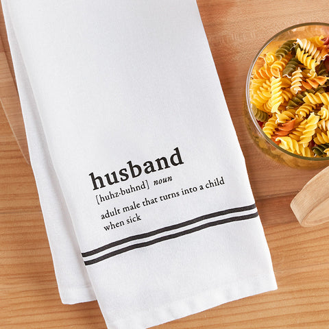 Tableau Dishtowel, Husband