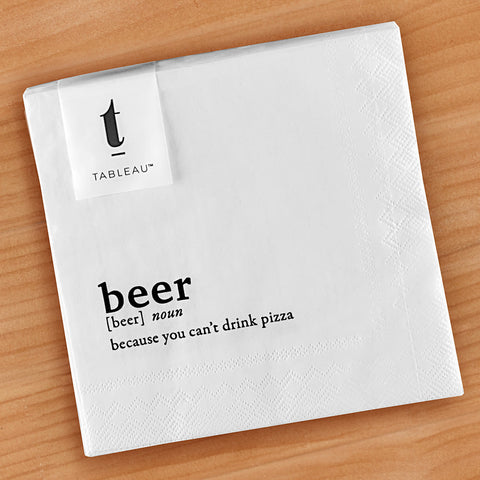 Tableau Paper Napkin, Beer