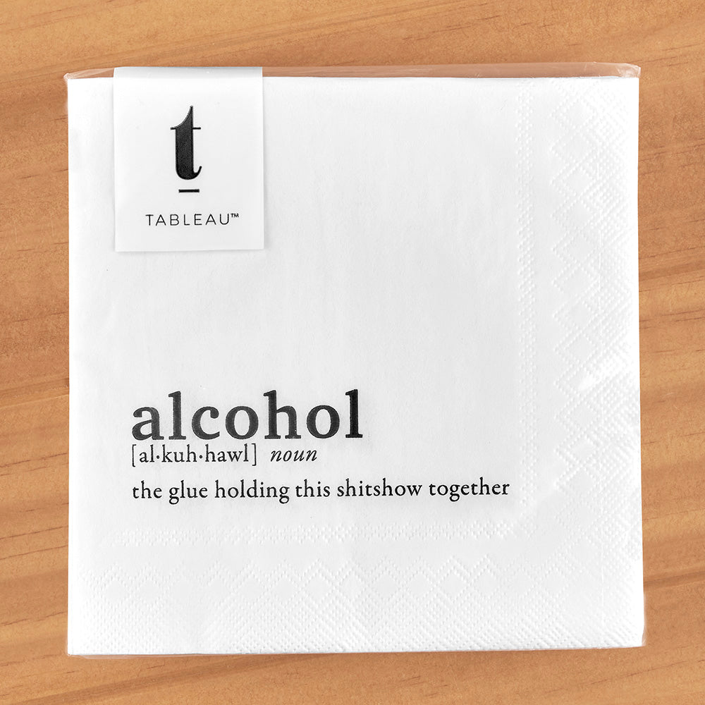 Tableau Paper Napkins, Alcohol