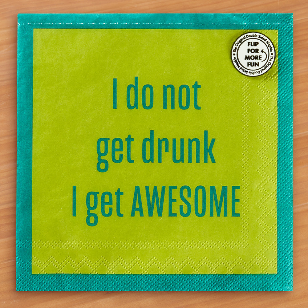 Drinks on Me Cocktail Napkins, Awesome