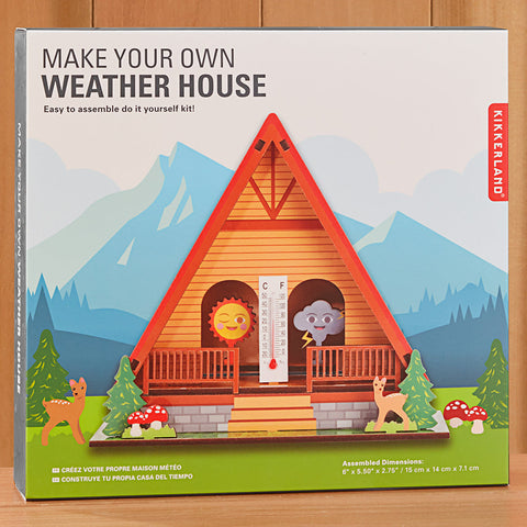 Kikkerland Make Your Own Weather House Hygrometer Kit