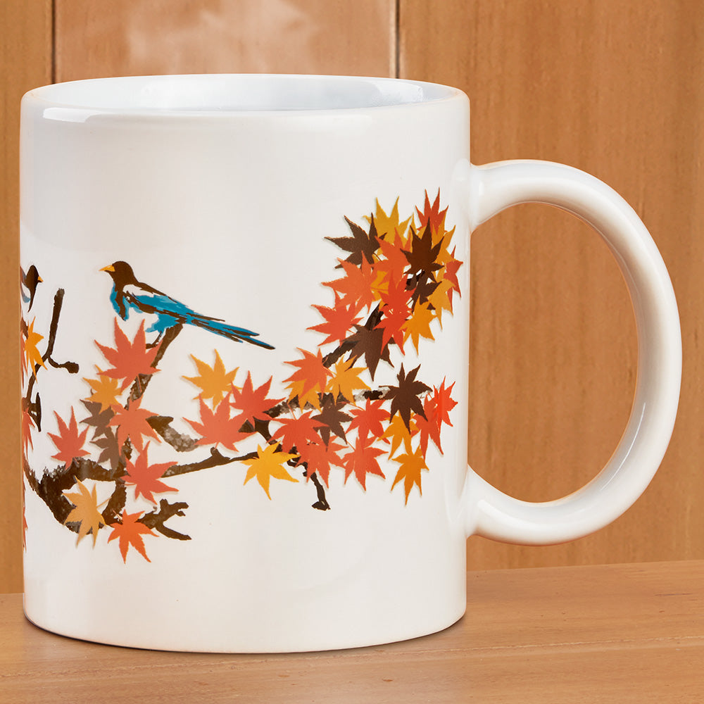 Kikkerland Design Color-Changing Mug, Maple Leaves