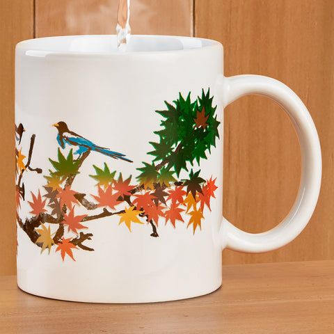 Kikkerland Design Color-Changing Mug, Maple Leaves
