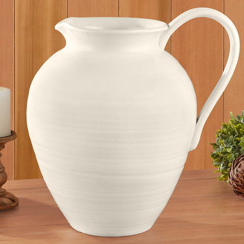 Oversized Ceramic Modena Pitcher