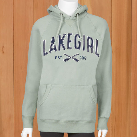 Lakegirl Women s Sanded Fleece Paddles Hoodie To The Nines Manitowish Waters