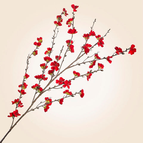 Faux Cherry Blossom Stem, 50"