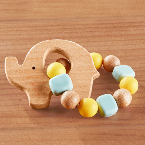 Stephen Joseph Silicone and Wood Baby Teethers