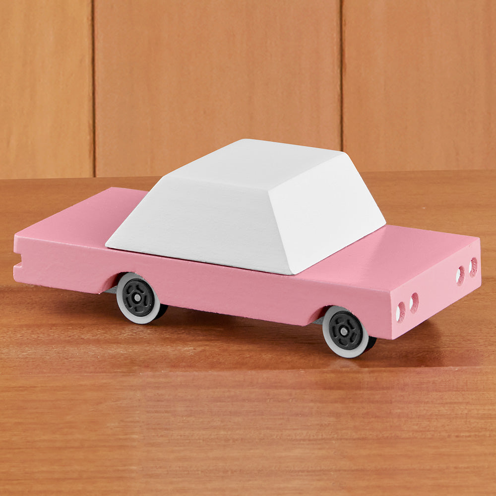 CANDYCAR® Pink Sedan Wooden Toy Car