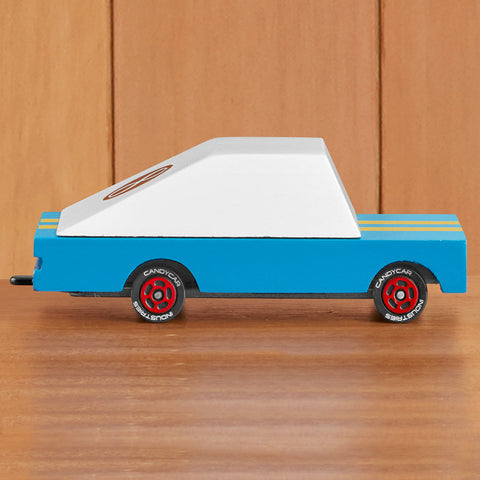 CANDYCAR® Blue Racer #8 Wooden Toy Car