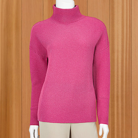 Kinross Women's Textured Turtleneck Sweater