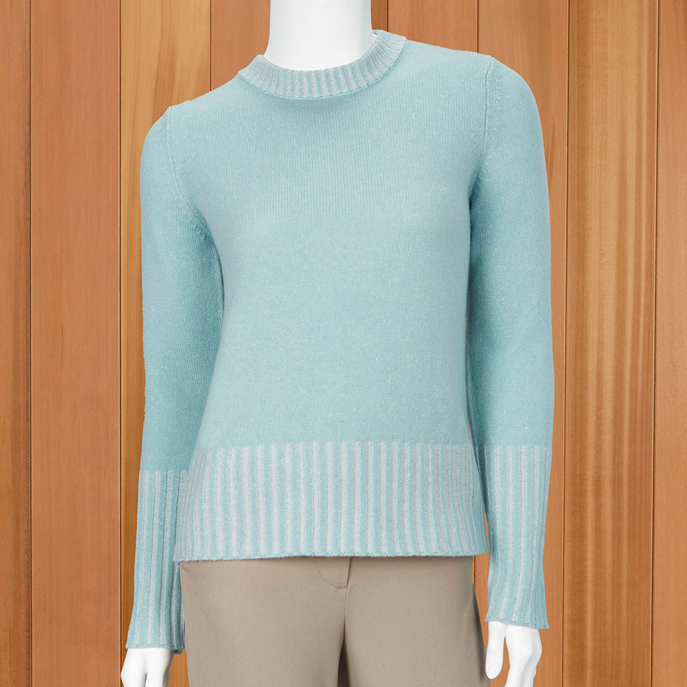 Kinross Women's Plaited-Rib Sweater
