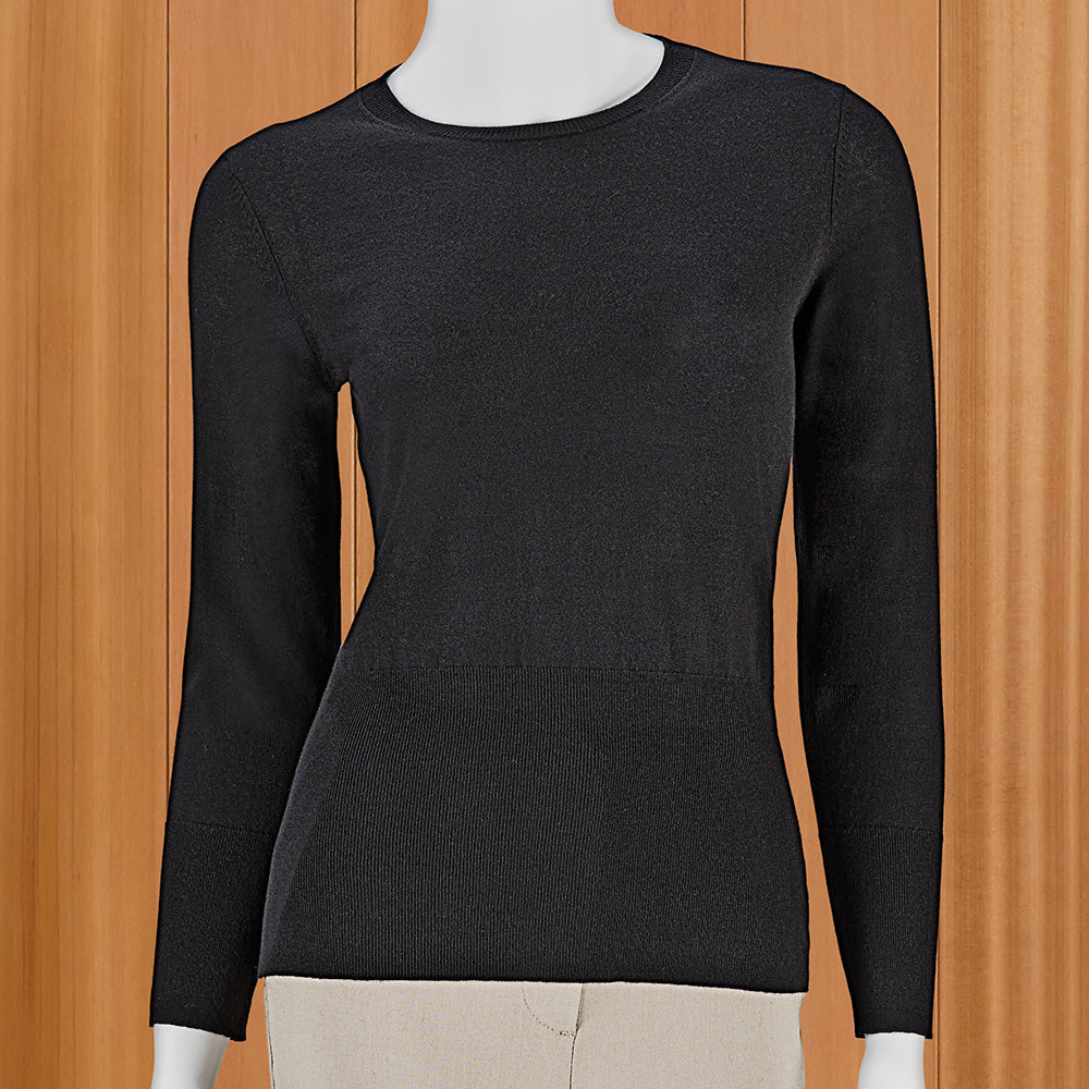 Kinross Women's Lightweight Banded-Bottom Sweater