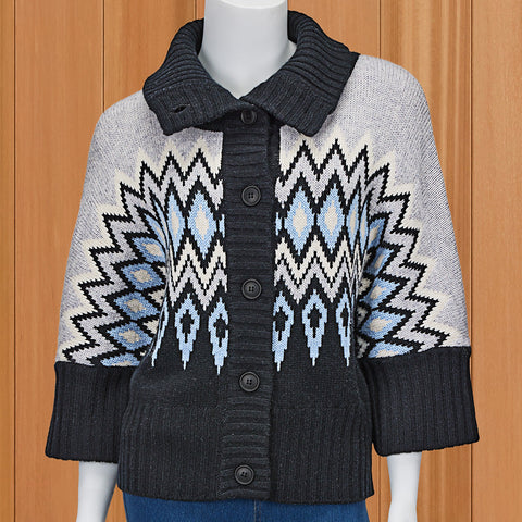Kinross Women's Cropped Alpine Cowl Cardigan