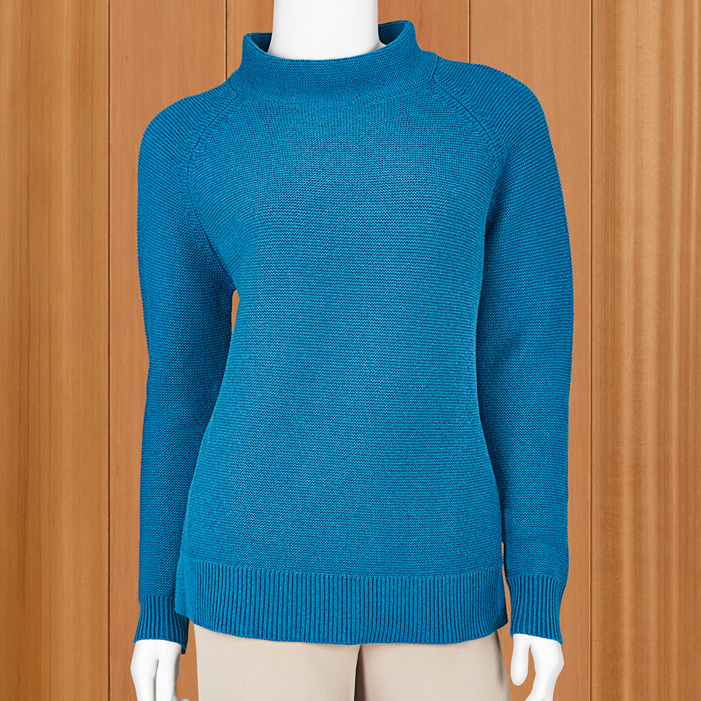 Kinross Women's Garter Funnel Sweater