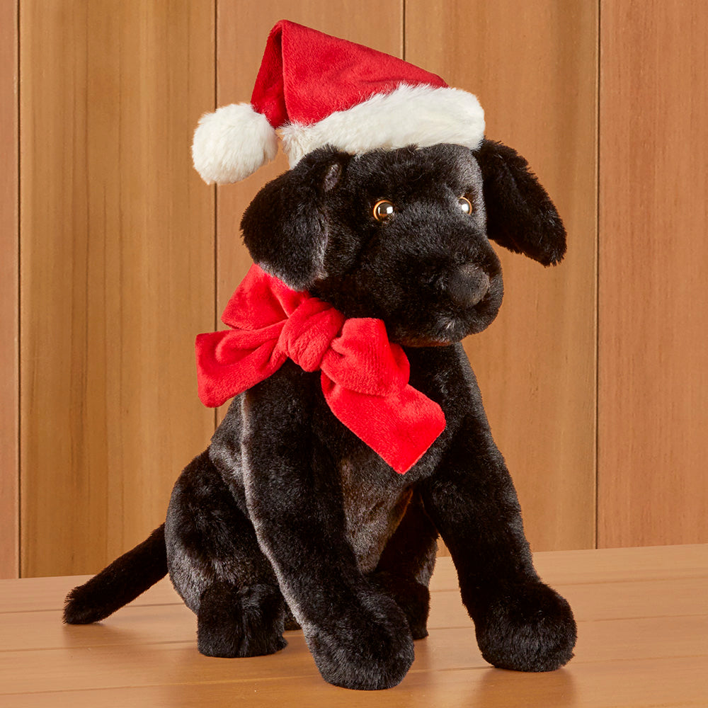 Jellycat Christmas Plush Toy, Pippa Black Labrador To The Nines Manitowish Waters