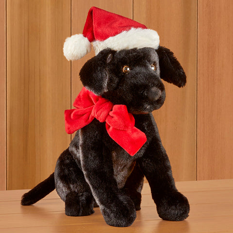 Jellycat Christmas Plush Toy, Pippa Black Labrador