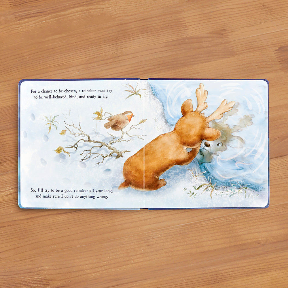 "A Reindeer's Dream" Board Book by Jellycat