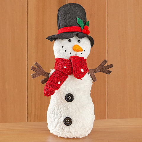 Snowman Sam Decorative Holiday Plush