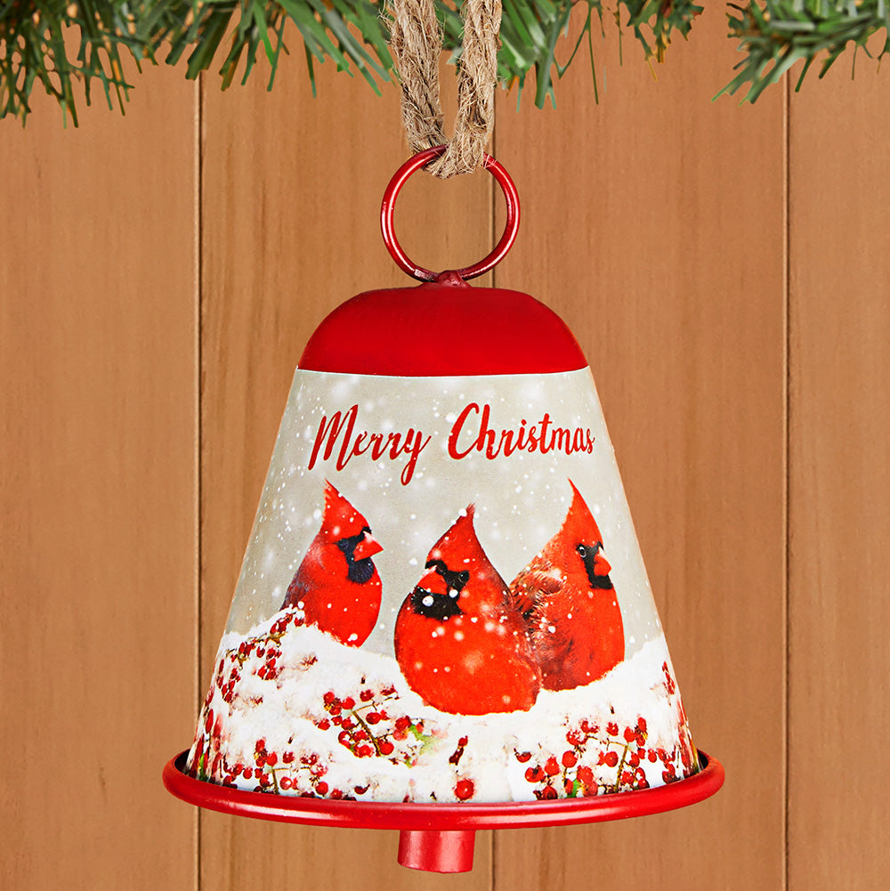 Cardinal Bell Christmas Ornament