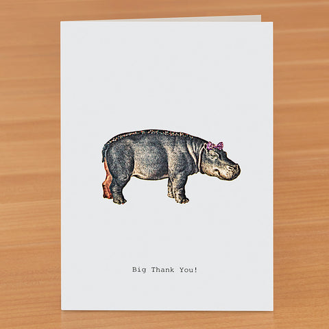 TokyoMilk Thank You Card, Big Hippo