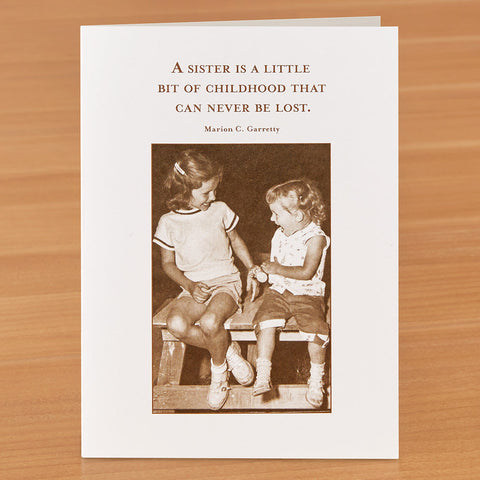 Shannon Martin Birthday Card, A Sister Is