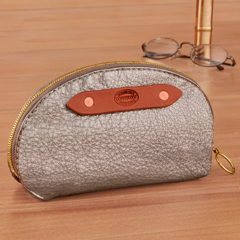 Copperdot Leather Mini Crescent Catch-All Bag