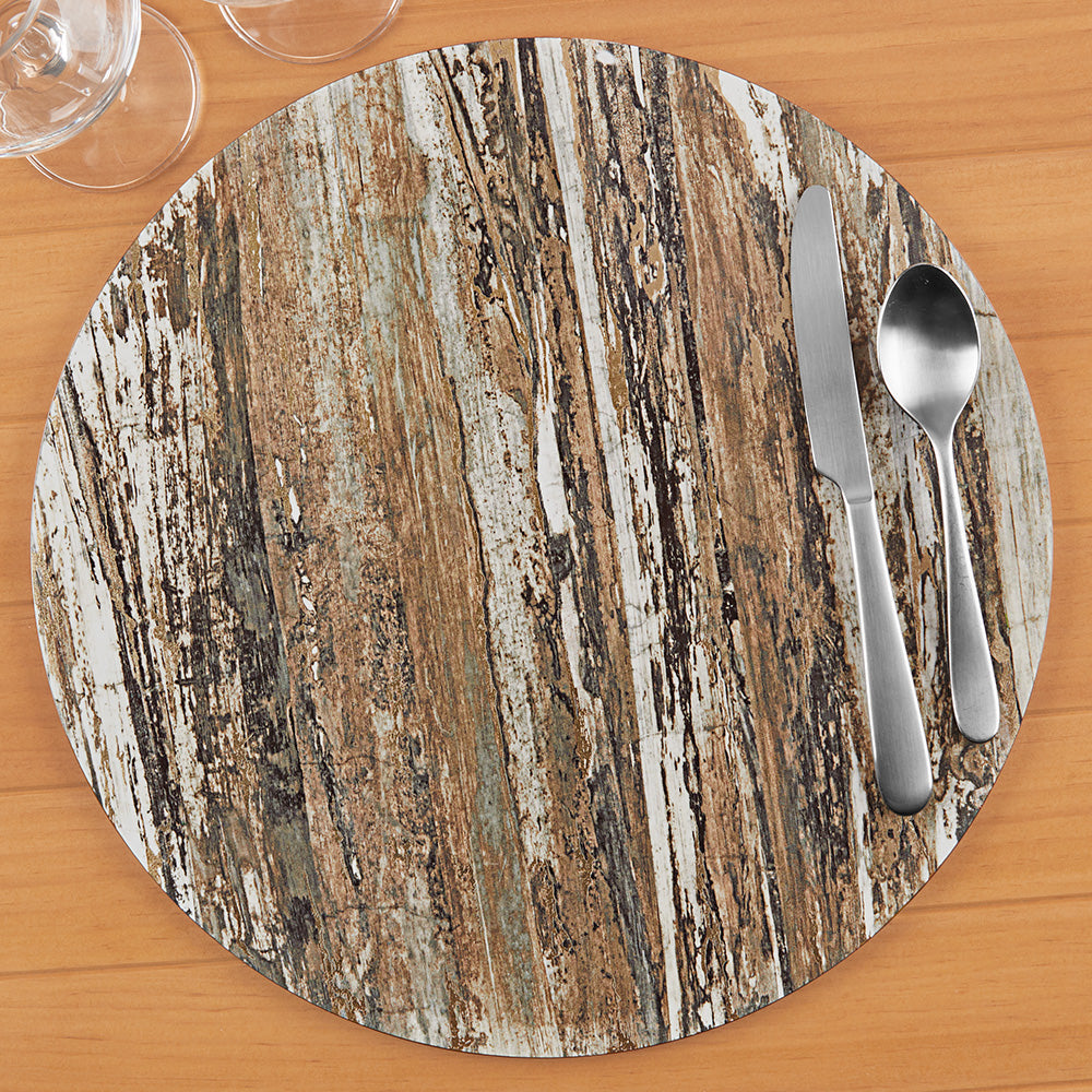 Kim Seybert Lacquer Placemat, Weathered Pine