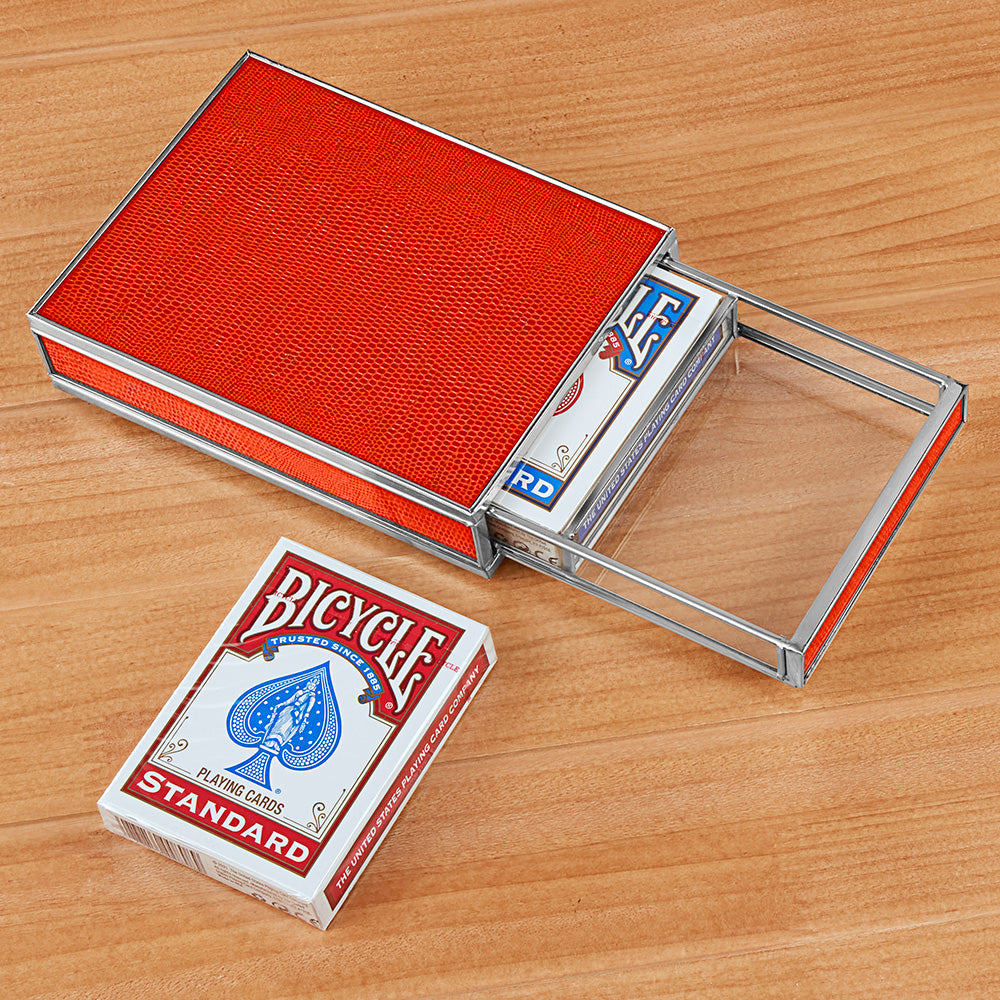 Deck Of Cards Buy Leather Playing Card Case Holder Brown At Ubuy