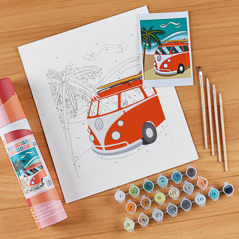 Pink Picasso Paint-by-Numbers Kit, Colorful Destinations