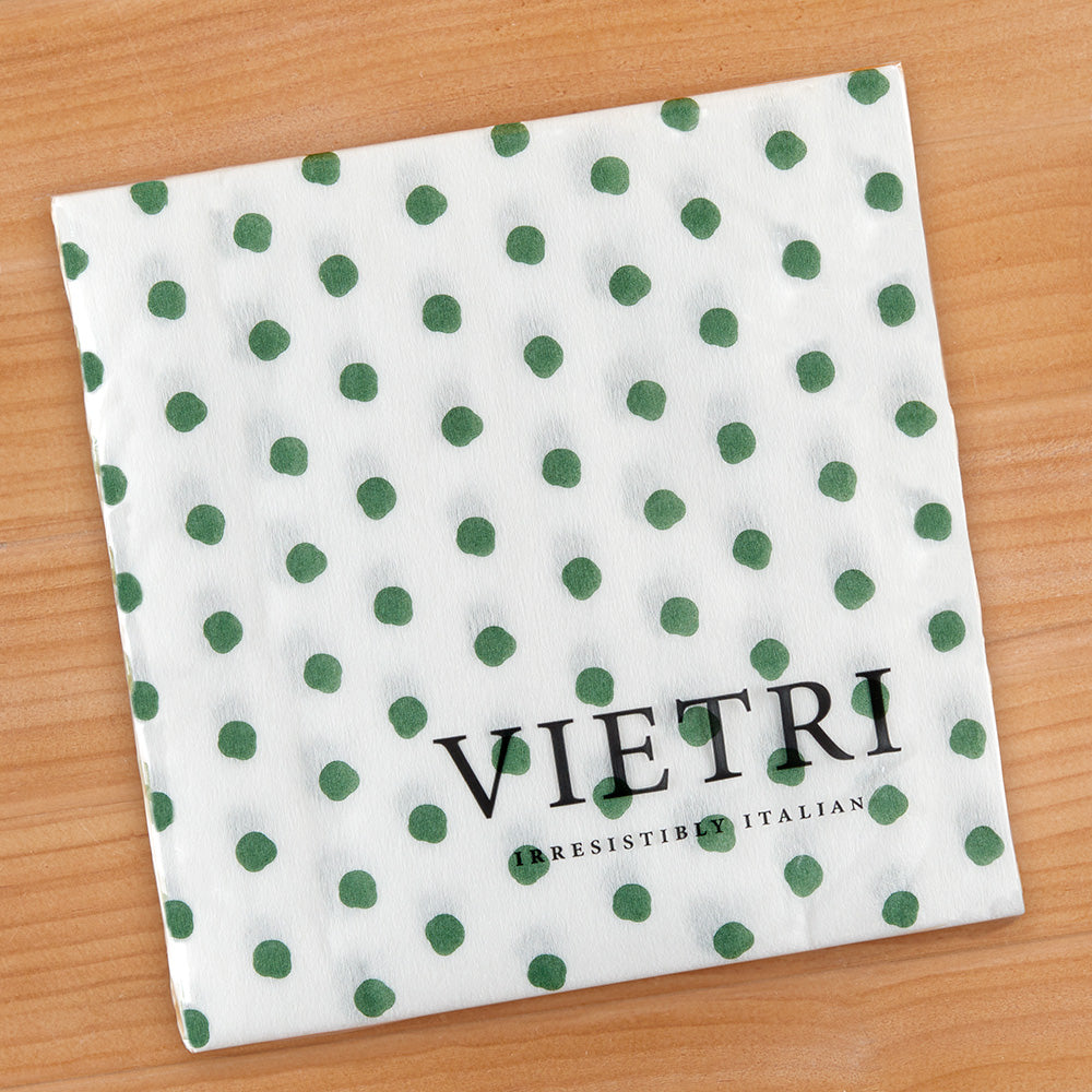 Vietri Papersoft Napkins, Green Dot