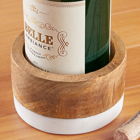 Mango Wood Wine Bottle Coaster