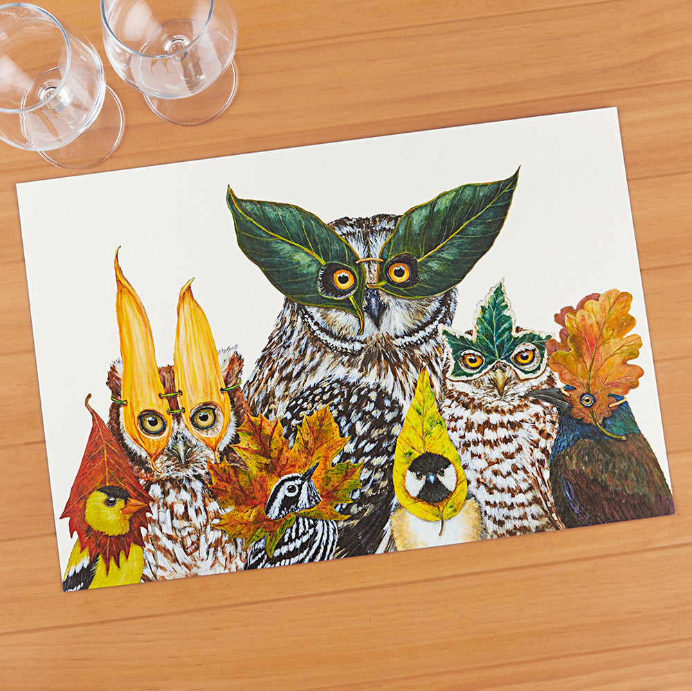 Hester & Cook Paper Placemats, Fall Masquerade