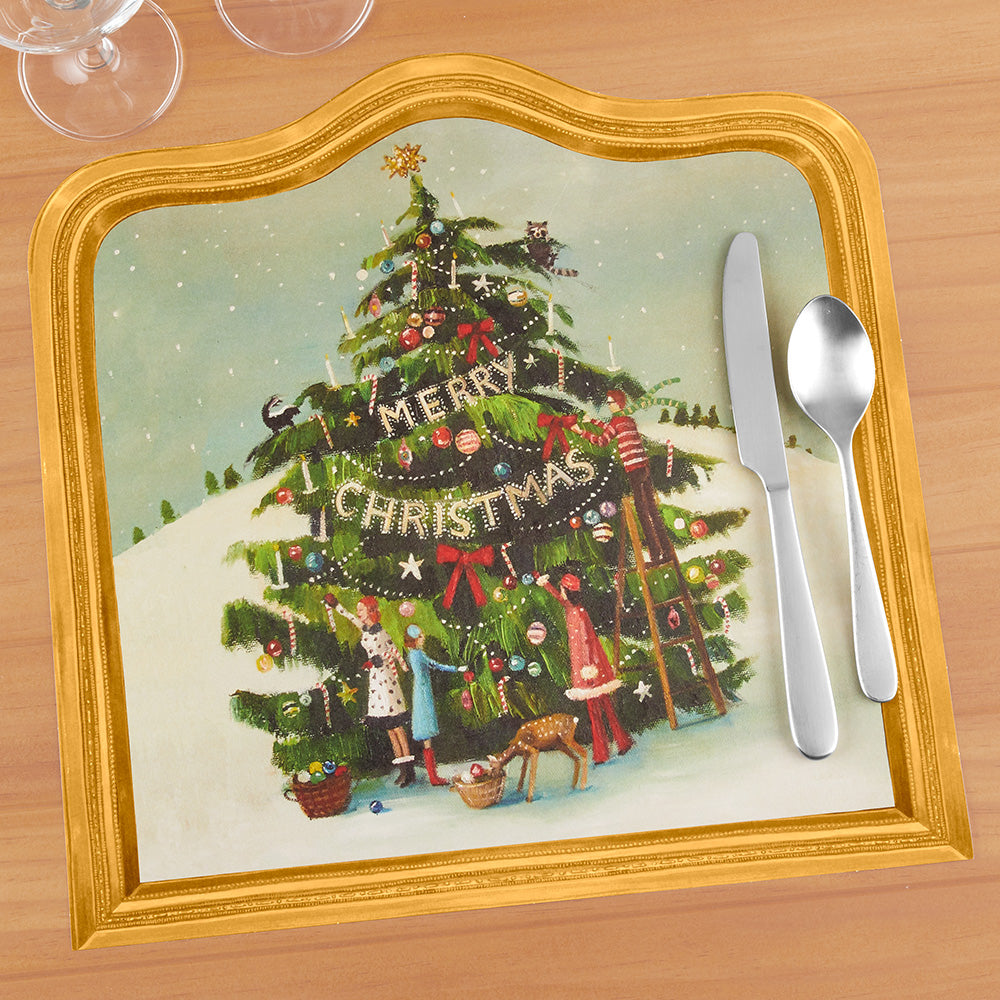 Hester & Cook Paper Placemats, Trim the Tree