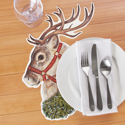 Hester & Cook Paper Placemats, Reindeer